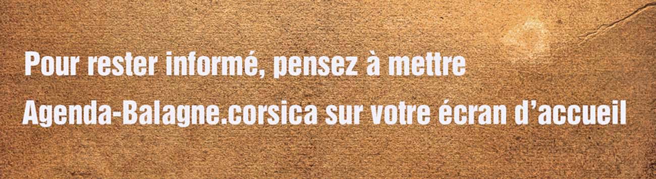 Bienvenue sur l'agenda culturel de la Balagne !